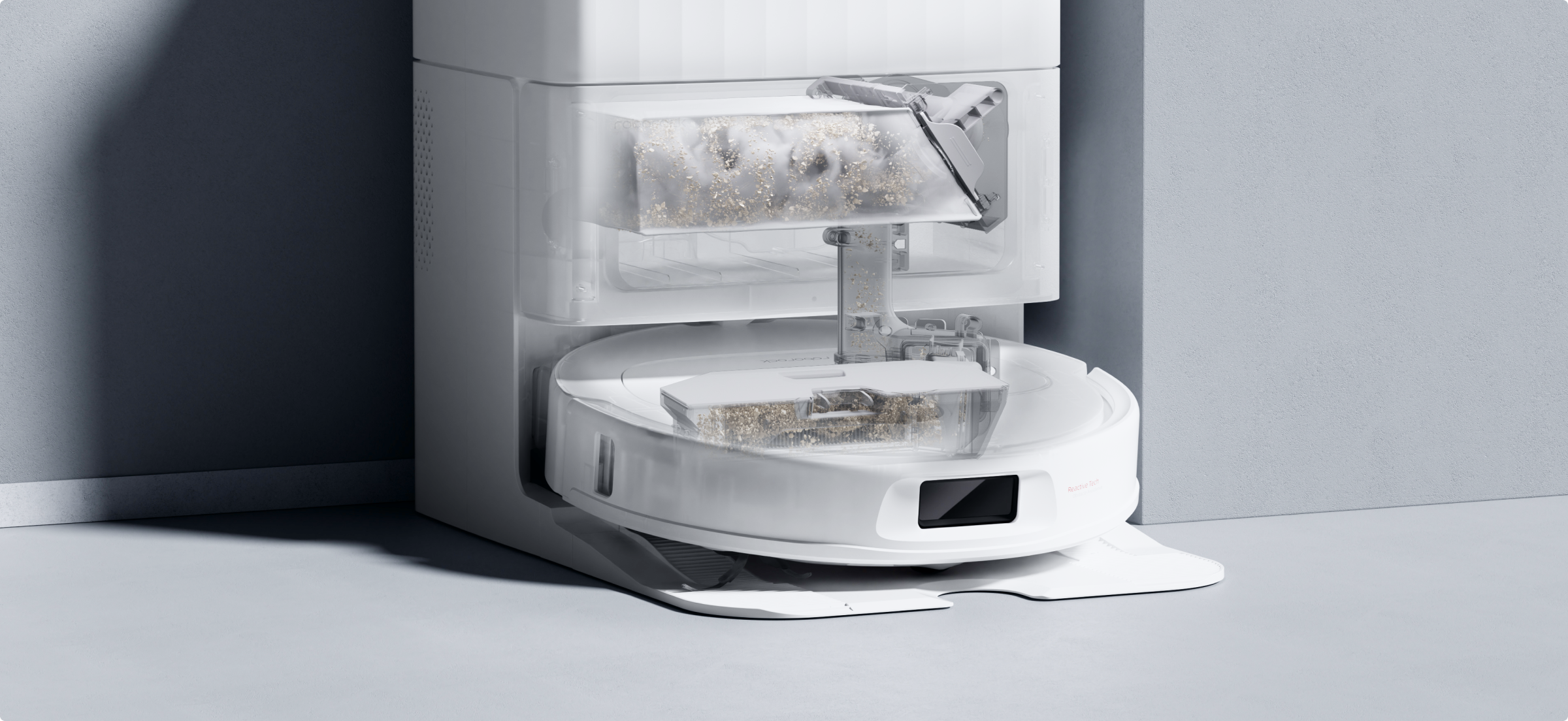 Série Roborock Qrevo vacuum auto dust emptying