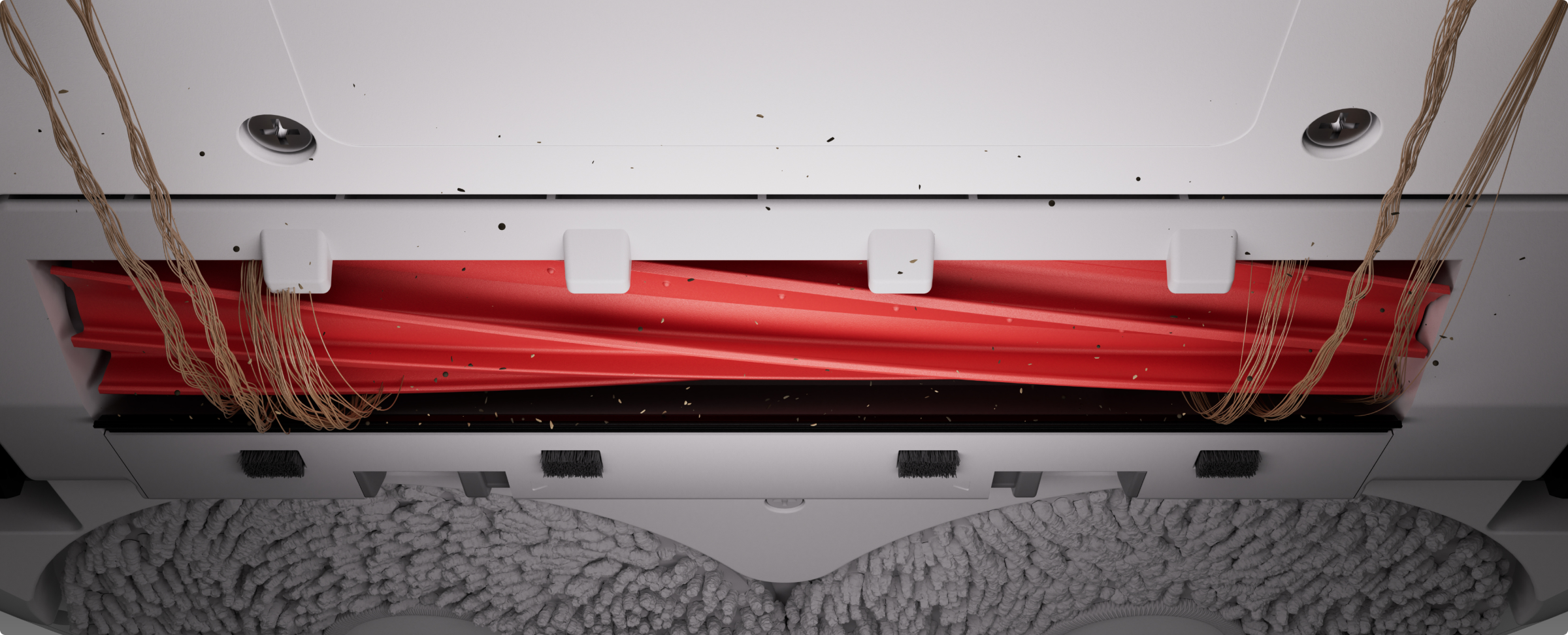 Série Roborock Qrevo all-rubber main brush